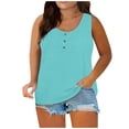 thumbnail image 2 of EKOUSN Womens-Plus-Size-Tank-Tops Summer Sleeveless T Shirts Casual Button Down Tunic Tee, 2 of 5