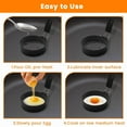 thumbnail image 5 of Food-Grade Non-Stick Stainless Steel 4-Pack 3" Round Egg Rings - For Griddle, Grill, Stovetop, Camping, Easy Clean, 5 of 6