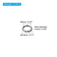 thumbnail image 2 of Unique Bargains , 0.11 x 0.07' Fishing Split Rings Fishing Swivel Stainless Steel Rings with Double Flattened Connectors, 100 Pack, 2 of 6