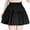 Black1, variant on Maean Womens Mini Skirts Elastic High Waist Ruffle Hem Tiered Layer Cute Short Flared Skirt Dress