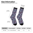 thumbnail image 4 of Goofa Watercolor Marine Animals Printed Men's Crew Socks, Soft Durable Breathable Moisture-Wicking with Odor Control Cotton socks, 4 of 9