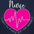 thumbnail image 3 of CafePress - Nurse I Can't Fix Stupid Women's Classic T Shirt - Women's Traditional Fit Dark T-Shirt, 3 of 4