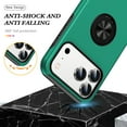 thumbnail image 5 of Allytechgroup iPhone 17 Pro Max Case with Anti-Spy Screen Protector, Ring Holder Kickstand Anti-Scratch Magnetic Back Cover Compatible with Car Mount Rugged Hybrid TPU PC Phone Case, Darkgreen, 5 of 7