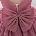thumbnail image 6 of Odeerbi Girls Birthday Party Dresseses Toddler Net Yarn Embroidery Rhinestone Bowknot Sequins Gown Long Dresses Headband Suit Pink, 6 of 9