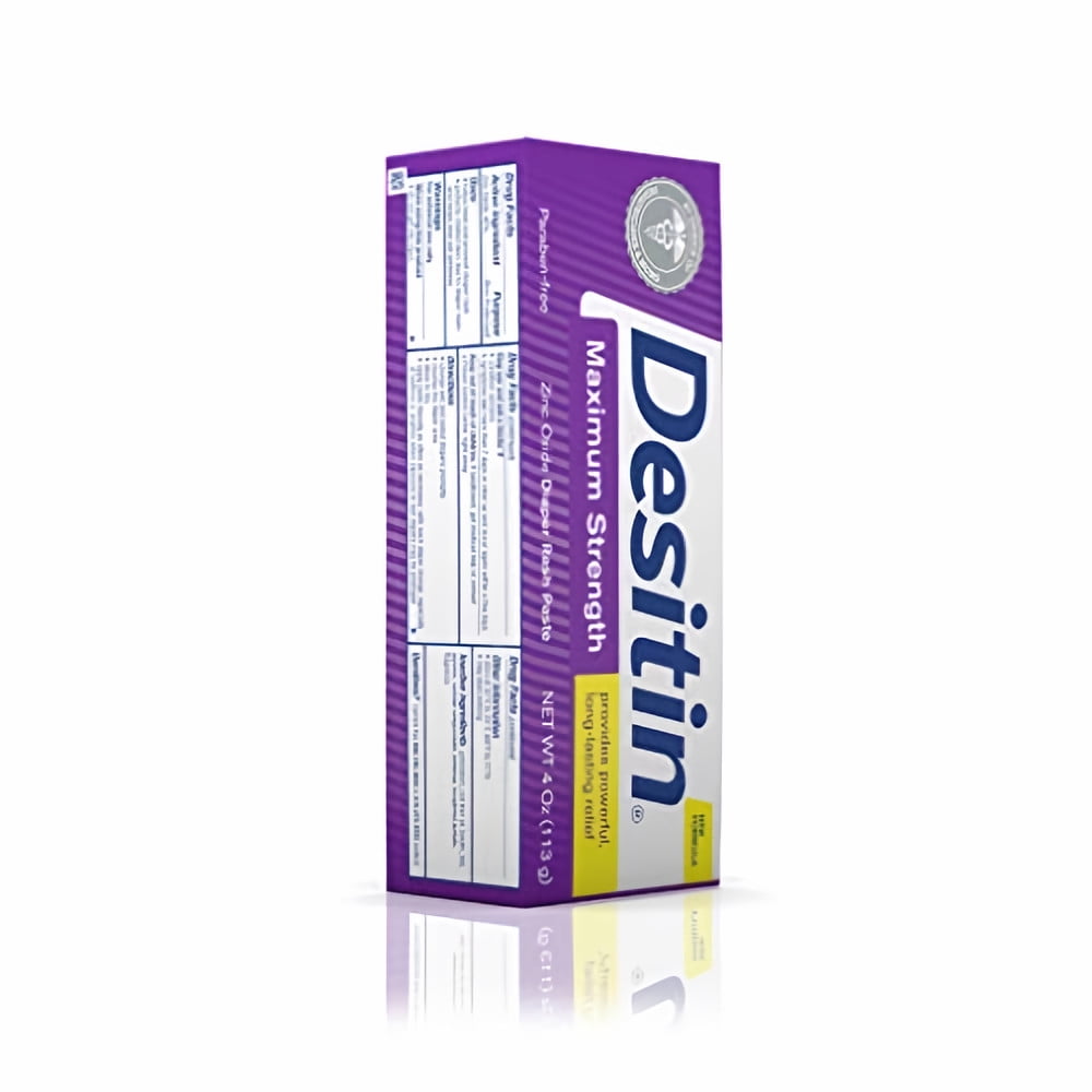 Desitin Maximum Strength Diaper Rash Paste 4 oz tube (Pack of 3)