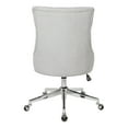 thumbnail image 4 of Amelia Office Chair in Fog Gray Fabric with Chrome Base, 4 of 11