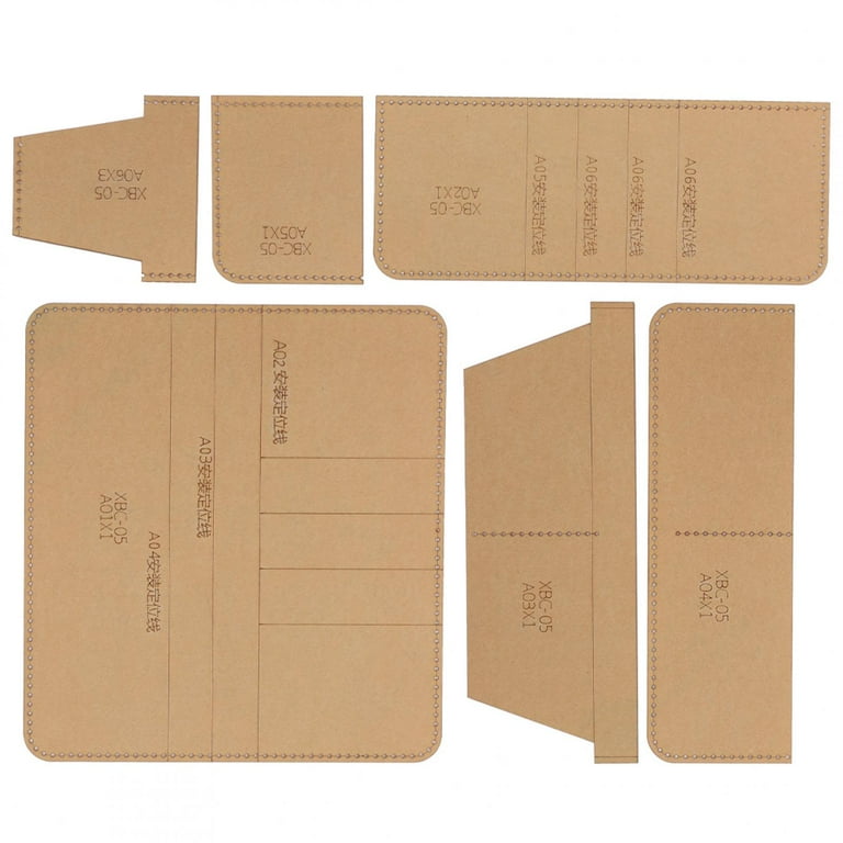 Clear Templates, Long Wallet Pattern Transparent Acrylic Stencil