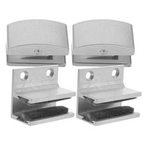 Raindrops 4pcs Sliding Door Bottom Guard Shower Door Track Guide Glass Door Bottom Seal Secure Fixation for Bathroom and Shower Doors Silver