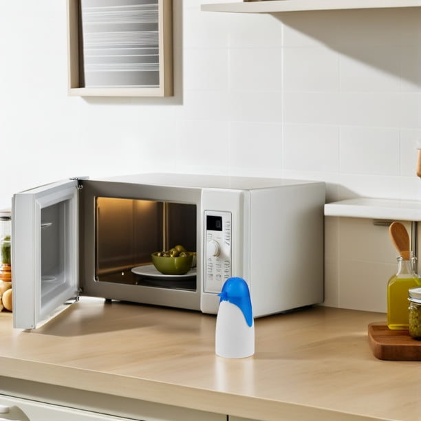unbranded Limpiador A Vapor Para Microondas Con De Pingüino En Azul Para Mantenimiento De Cocina