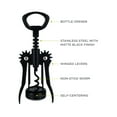 thumbnail image 3 of True Soar Winged Corkscrew, Wine Opener for Holiday, Party, Matte Black, 3 of 6
