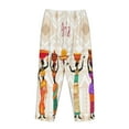 thumbnail image 5 of Bingfone Pajamas For Women,Black African Woman Pajama Pants With Pockets-Small, 5 of 9