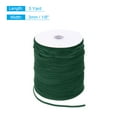 thumbnail image 2 of Uxcell Velvet Ribbon Gift Wrapping 200 Yard x 1/8 Inch Dark green Single Face Velvet Ribbon Roll for DIY Bouquets, 2 of 5