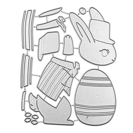 

Easter Eggs Rabbit Metal Cutting Dies Stencil Scrapbooking DIY Album Stamp Paper Card Embossing Decoration