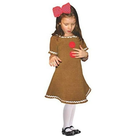 Girls Gingerbread Costume - Toddler 4