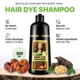 thumbnail image 3 of YECUCE Chestnut Brown 3-In-1 Hair Dye Shampoo for Gray Coverage-Natural Botanical Formula Shampoo Gentle Hair Colour Liquid for Men and Women,500ml, 3 of 10