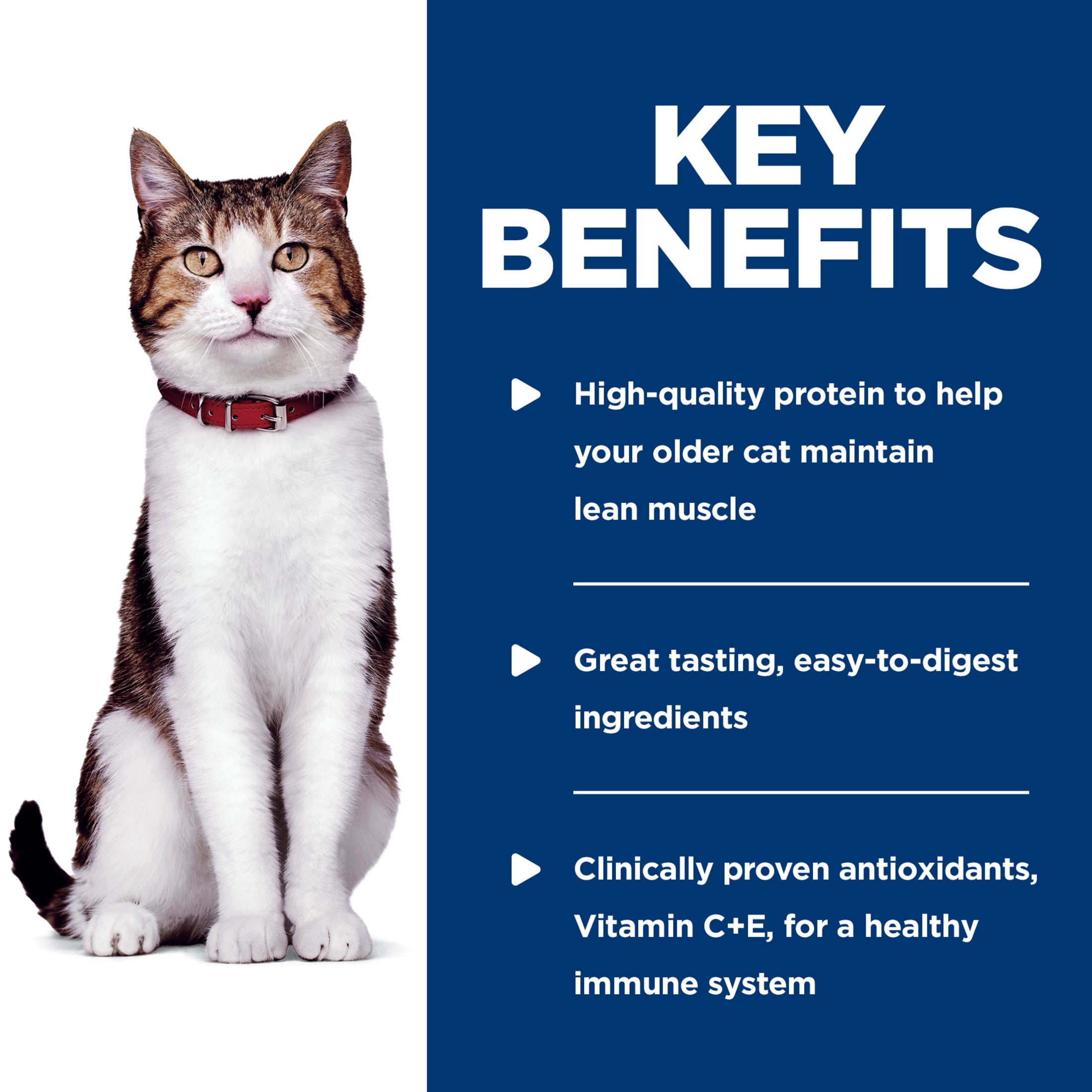 Hill's Science Diet Tender Chicken Dinner Wet Cat Food for 7+ Senior Cats, 2.8oz Pouch 24pk