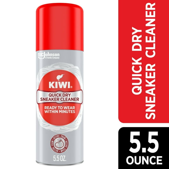 KIWI Quick Dry Sneaker Cleaner Spray, 5.5 oz (1 Aerosol Spray)