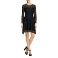 thumbnail image 1 of Finity Womens Lace Satin Trim Cocktail Dress, 1 of 1