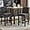 Dark Gray-26inch, variant on Counter Height Bar Stool 26 Inches Upholstered High Back Barstool with Antique Nail Heads Solid Wood Set of 2 Counter Height Bar Chairs,Light Grey