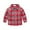Red, variant on Toddler Boys Casual Long Sleeve Plaid Button Up Shirts Light Green 120