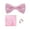 Pink, variant on Dbuoem 1 Set Men Bow Tie Kit Bow Tie Kerchief Cufflinks Set Weddings Business Events Outfit Accessories