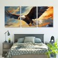 thumbnail image 5 of Ullo0ord Eagle Wall Art  Wall Art Paintings Printed Picture Canvas Painting for Home Kitchen Wall Decor Artwork 12x16x3pcs, 5 of 6