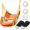 Vibrant Orange, variant on Hammock Chair Hanging Rope Swing Seat Sturdy Cotton Weave Hammock Swing Max 300Lbs Weight Capacity for Indoor Outdoor Pole and Pillows Not Included