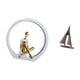 thumbnail image 5 of Figura De Niña, Estatua De Mujer, Centro De Mesa, Dormitorio, Regalo Para Lectores, Estantería, Escultura Abstracta De Granja, Decoración Versátil, Decoración De Velero, Estatua De Velero,, 5 of 8