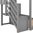 thumbnail image 7 of Twin/twin Bunk Bed With Slide And Stairway In Gray - Sleeping Solution Functional Design Composed Of Pine Wood , Space Practical Setup, 7 of 7