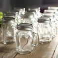 thumbnail image 4 of 12 Small Clear Glass Mason Jar Mugs with Lids - for Party Favors & Crafting - Factory Direct Craft, 4 of 5
