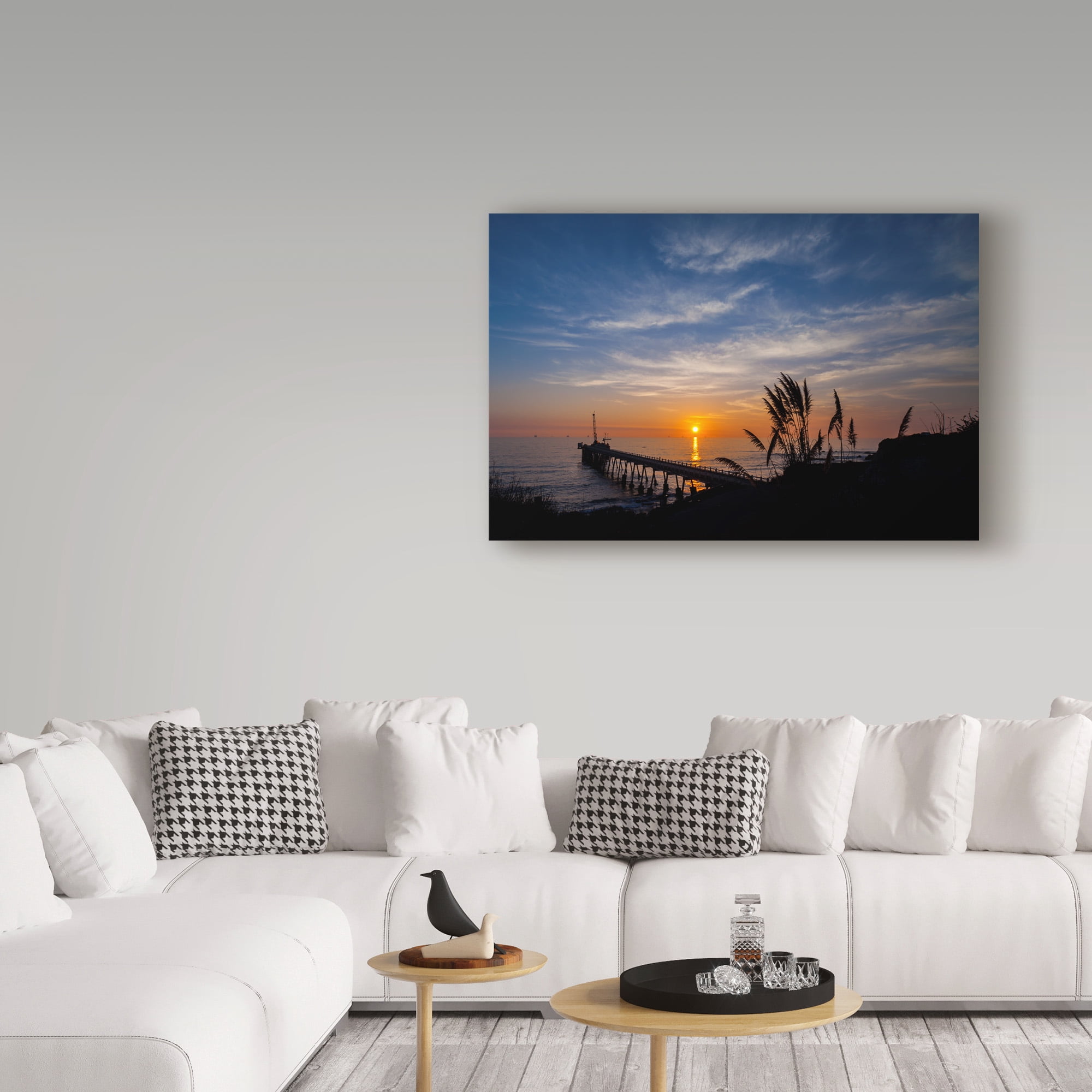 Trademark Fine Art 'Perfect Sunset Silhouette' Canvas Art by Chris Moyer