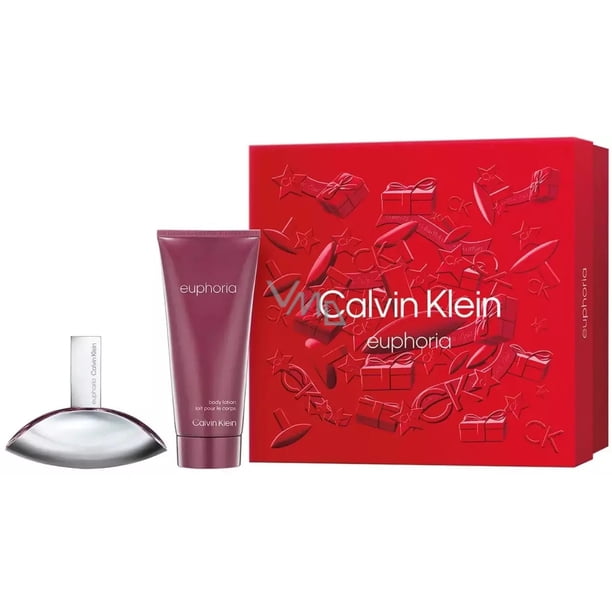 Perfume Calvin Klein Euphoria EDP de 50 ml para mujer, juego de 2 piezas
