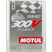 Motul 104242 300V 5W-40 Synthetic Racing Oil, 2 L, 1 Pack
