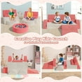 thumbnail image 5 of PORKISS 11 PCS Modular Kids Play Couch, Foam Toddler Sofa for Girls Boys, DIY Creativing Modular Kids Sofa, Modern Floor Couch for Living Room, Playroom, Bedroom, CPC-Certified, Pink/White, 5 of 12