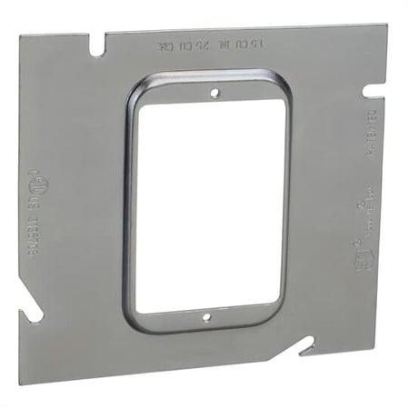 

Thomas & Betts 82C-1G-1/4 Single Gang Device Extension Ring - 1.5 Cubic Inches - 5 Inches Square x 1/4 Inch Raised - Pre-Galvanized Steel.