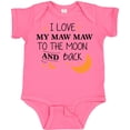 thumbnail image 3 of Inktastic I Love My Maw Maw to the Moon and Back Boys or Girls Baby Bodysuit, 3 of 5