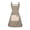 Coffee, variant on Nebesheii Cotton Gray Stripes Adjustable Bib Soft Vest Apron(Gray