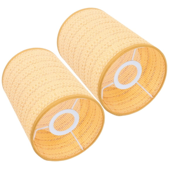 2 Pcs Lamp Shades for Table Lamps Rattan Lampshade Lampshades