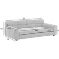 thumbnail image 2 of 51" XL Dog Bed Couch, Elevated Large Dog Sofa with Backrest and Armrests, Soft Memory Foam Extra Large Pet Bed with Removable Cushion, Durable Linen Pet Couch Furniture, Green, 2 of 16