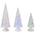 thumbnail image 3 of Northlight LED Lighted Color Changing Christmas Trees - 8.75" - Clear - Set of 3, 3 of 7