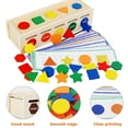 Color Shape Sorting Wooden Toy Montessori Baby Toy Shape Sorter