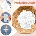 thumbnail image 3 of Water Soluble Embroidery Patterns for Beginners 4 Sheets with 51pcs Ballet Patternsfor Dance Shoes Skirt Wash Away Embroidery Pattern Stabilizer, 3 of 9