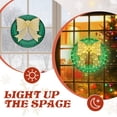 thumbnail image 6 of 24" Pre-Lit Outdoor Christmas Wreath with Golden Bow, 200 LED Lights & Remote Control, Weather-Resistant for Front Door, Porch, Yard & Indoor Holiday Decor, 6 of 9