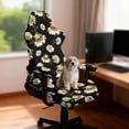 thumbnail image 2 of Pzuqiu Daisy Frog Computer Chair Seat Slipcovers Stylish Rotating Backrest and Seat Protectors Easy to Install Office Decorations for Home Decor, Shop, Living Room, 2 of 7