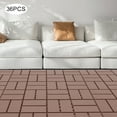 thumbnail image 5 of Fichiouy 36 Pcs Plastic Composite Interlocking Deck Tiles Decking Flooring Deck Interlocking for Patio Garden Porch Living Room 12"x12", 5 of 15