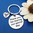 thumbnail image 4 of Wedding Party Appreciation Gift Keyring Wedding Officiant Thank You Keychain Wedding Planner Reverend Preacher Thank You Gift Appreciation Keyring for Bridesmaid Best Man Wedding Guests Gifts, 4 of 4