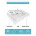 thumbnail image 5 of Modern White Twin Size Down Alternative Comforter, Lightweight Comforter Quilt Bedding Set with Pillow Shams Minimalist Abstract Ribbon A Sketch Rt All Seasons Bed Comforter Duvet Insert 68"x86", 5 of 7