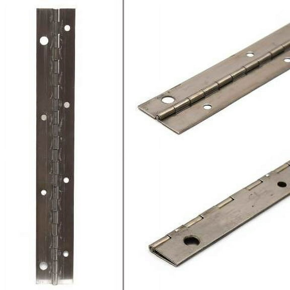 Boat Seat Piano Hinge | 11 x 1 1/2 Inch 18 Gauge Stainless Steel