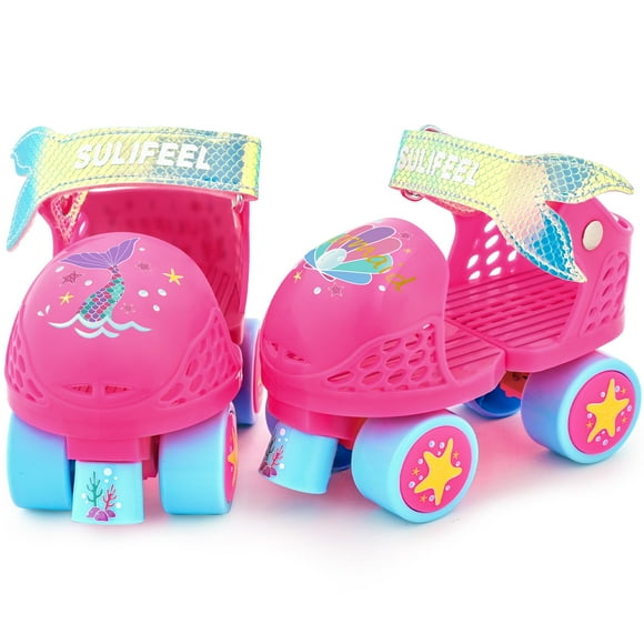 Patines SULIFEEL para niños con cuádruple ajustable para niños de 2 a 5 años
