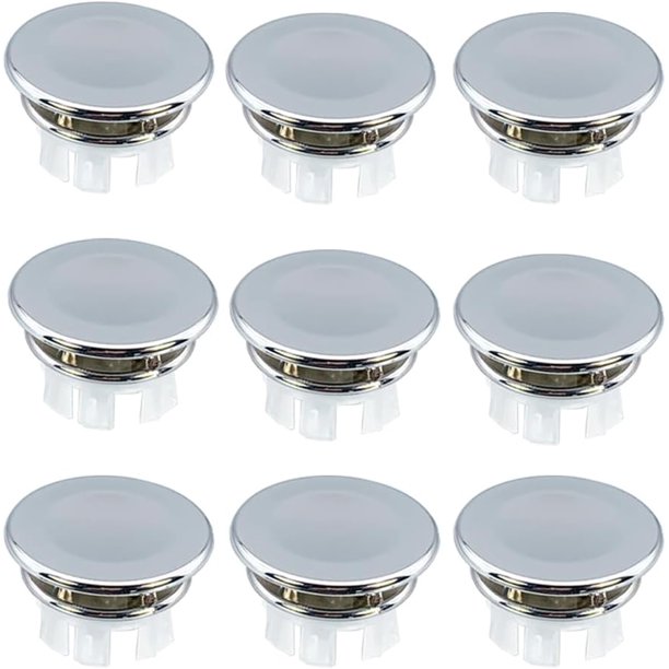 Sink Hole Overflow Cover 10 Pieces Sink Overflow Cover Overflow Stopper